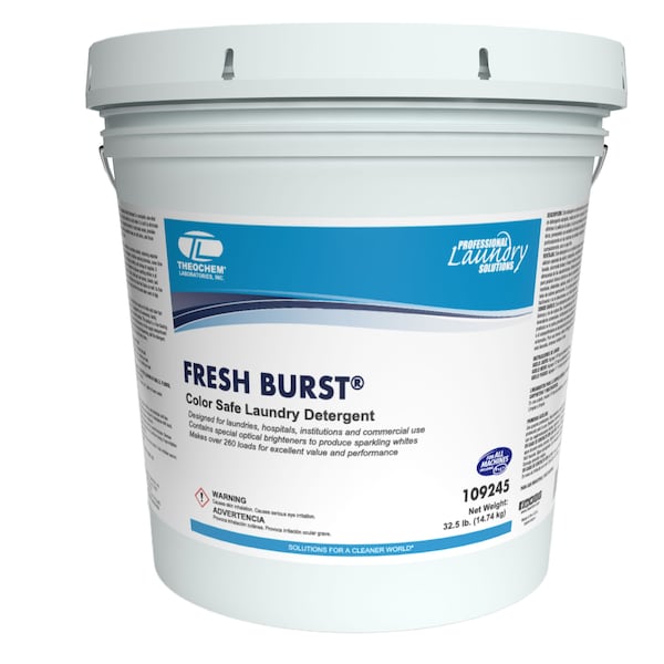 Theochem Laundry Detergent, 32.5 lb Pail, Powder, Citrus, White 109245-99990-32 - main